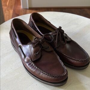 Johnston & Murphy Leather Boat Shoe Size 11.5 NIB